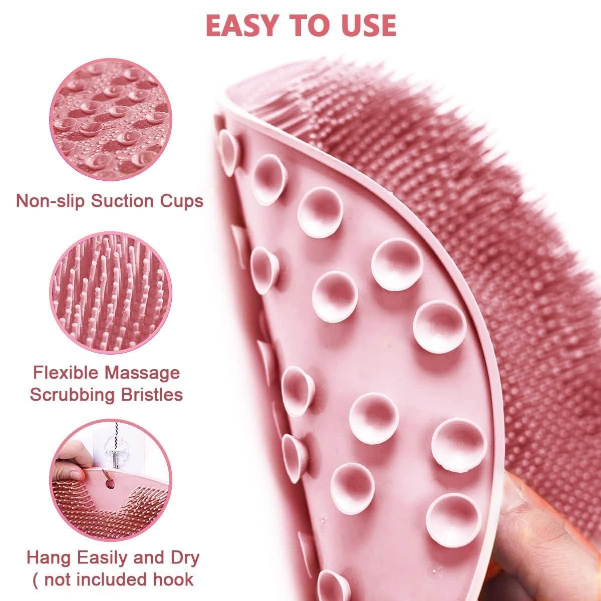 Silicone Shower Scrubber for Body & Feet