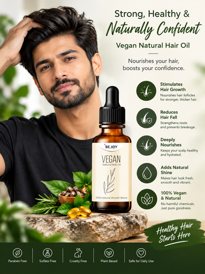 100% Vegan Natural Hair Oil