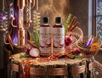 Excalvo Onion Shampoo Twin Pack (2 x Bottles)